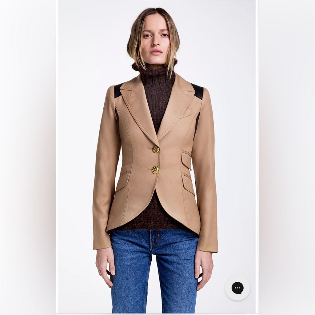 Nwt Smythe Rifle-Patch Equestrian Blazer